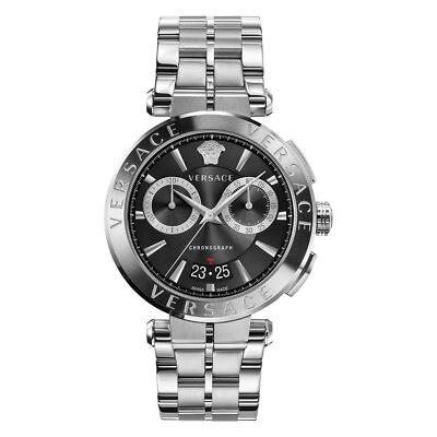Versace Herren Uhr Armbanduhr Chronograph AION VE1D02623 Edelstahl