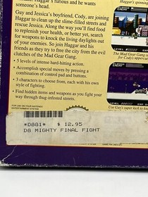 Mighty Final Fight NES Nintendo Game Rare VTG Authentic Rare W/ Box & Sleeve HTF