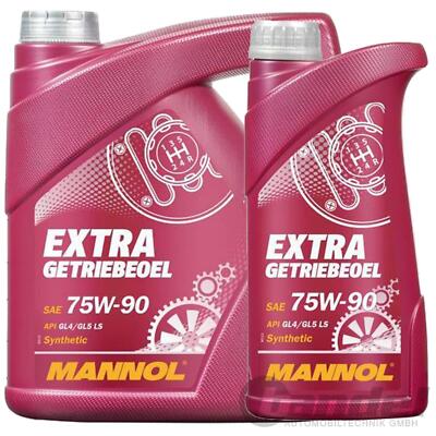 5 LITER GETRIEBEÖL MANNOL SAE 75W-90 API GL 4/GL 5 LS SCHALTGETRIEBEÖL