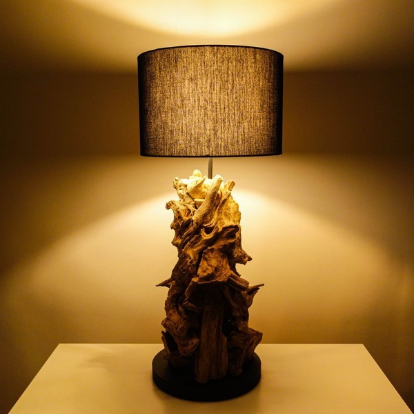 Aquaone Lampe Tokio Treibholz Tischlampe 70 Cm Naturholz Holz Deko Wurzel-image