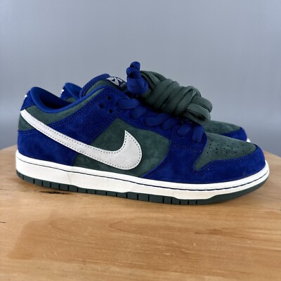Nike Dunk SB Low Mens Size 9 Shoes Deep Royal Vintage Green Suede Sneakers NWOB