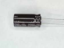 10pcs Nichicon 2200uF 10V 105C radial capacitors