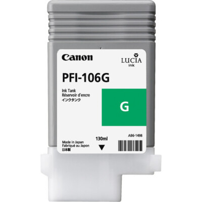 Canon PFI-106G Green Cartridge 130ML For ImagePROGRAF Printer