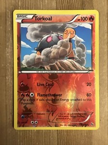 Torkoal - 16/106 - Uncommon - Reverse Holo LP, English Pokemon XY FlashFire
