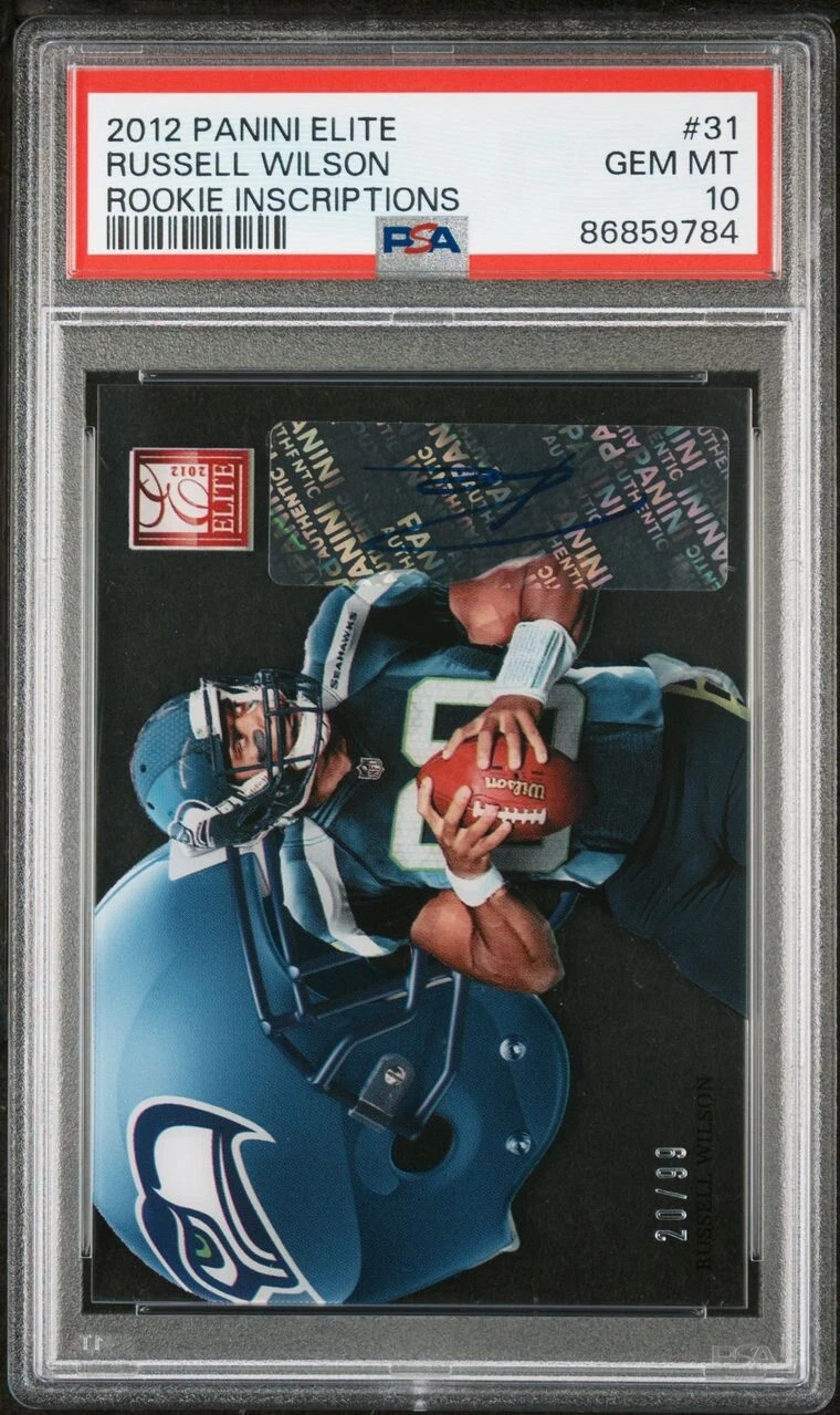 Russell Wilson Panini Elite Rookie Inscriptions #31 Base
