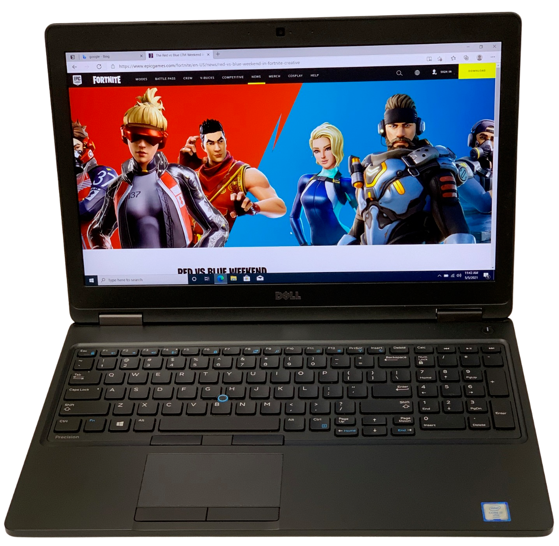 Dell Precision 3520 Laptop - 2.9 GHz i7-7820HQ 16GB 256GB SSD-M620