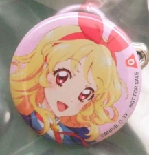 Japanese anime Aikatsu! Can Badge Ichigo Hoshimiya Fuji-Q Highland 2017