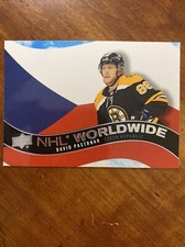 20-21 UD Series 1 Hockey NHL Worldwide WW-22 David Pastrnak