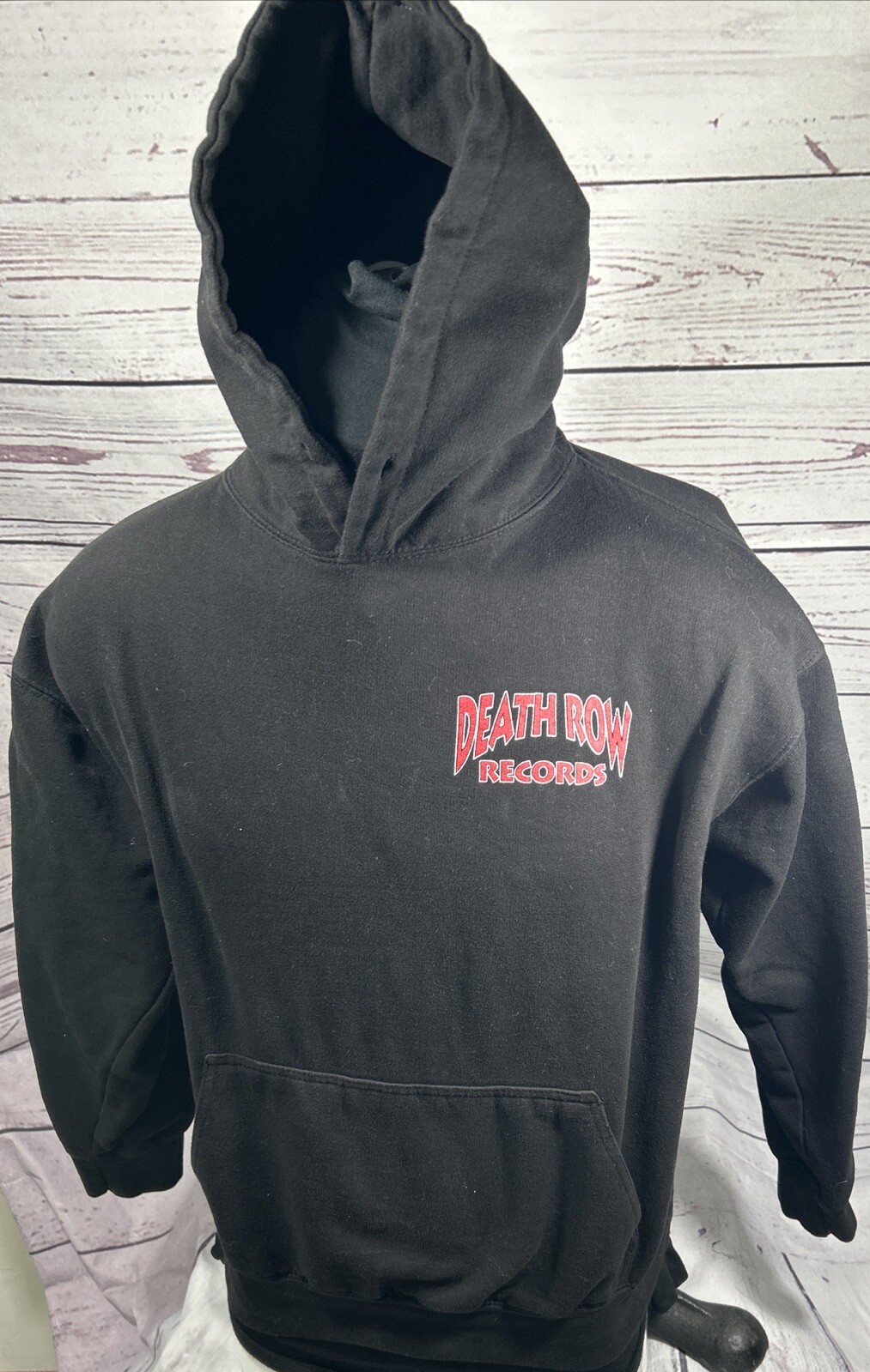 FILA Felpa nera con cappuccio uomo Death Row Records taglia XL