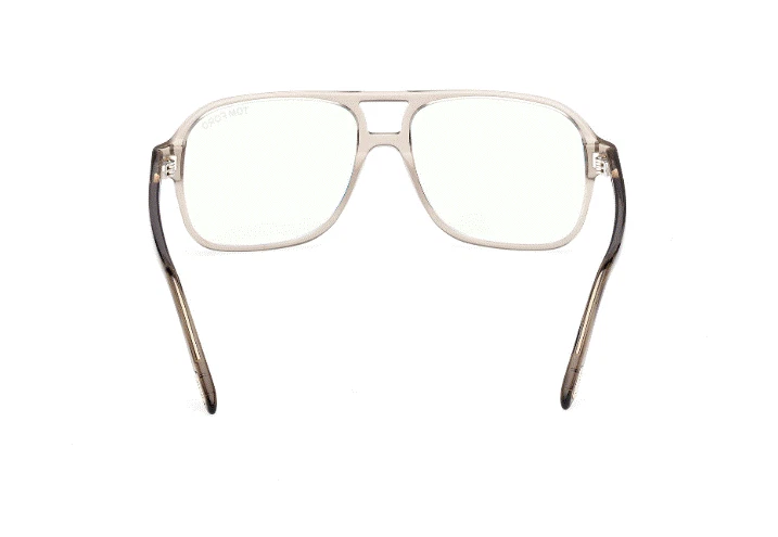 Gafas para hombre Tom Ford FT6058-B 051 masilla cuadrada suave bloque azul Foto 2 de 4