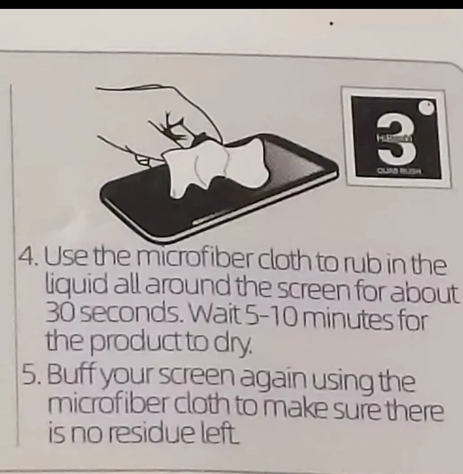 Liquid Cellphone Screen Protector Scratch Resistant 9H Hardness 7TECH No Bubbles - Image 4 of 4