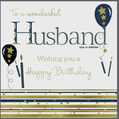 Husband Birthday Card - Rush Design
