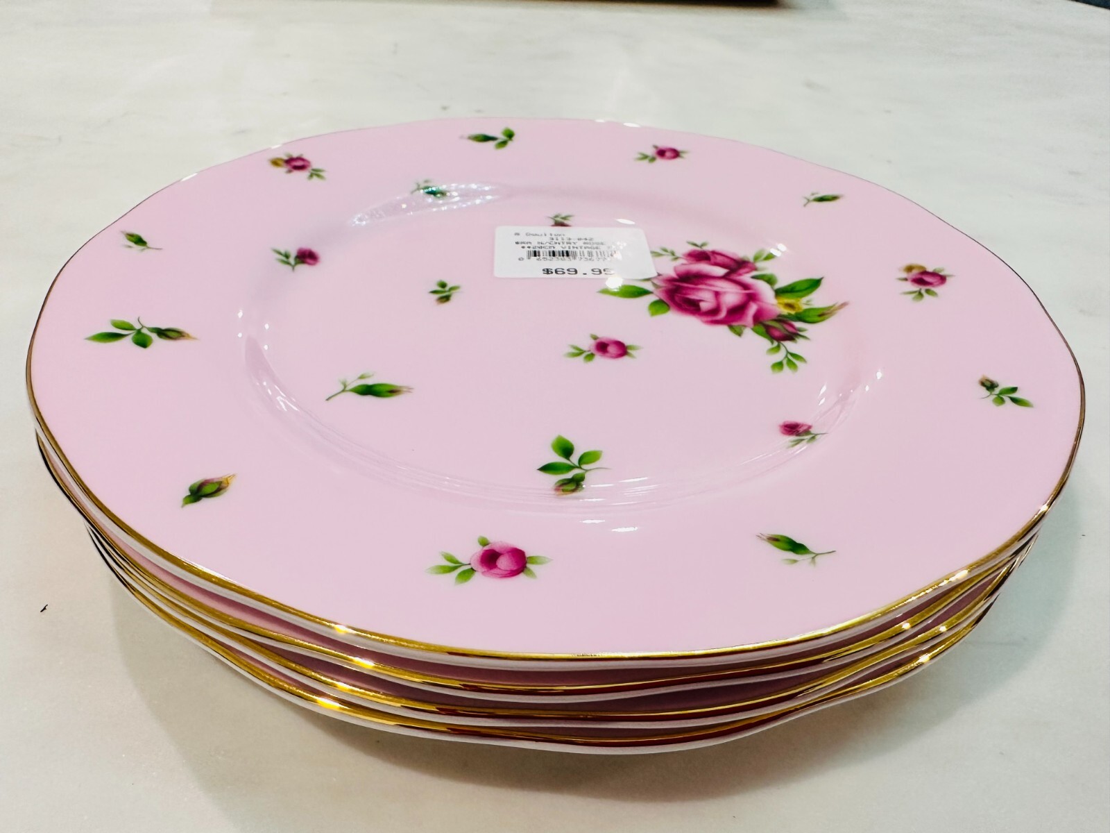 Brand New Royal Albert New Country Roses Pink Vintage Plates eBay