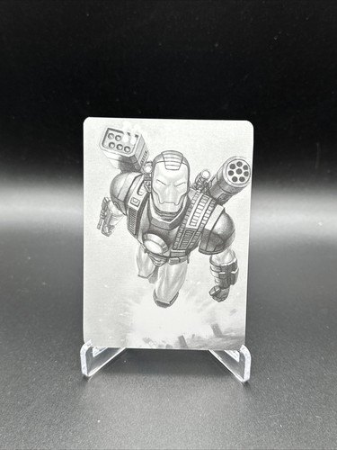 2022 Skybox Marvel Masterpieces BLACK Printing Plate 1/1 WAR MACHINE!!! - Picture 1 of 2