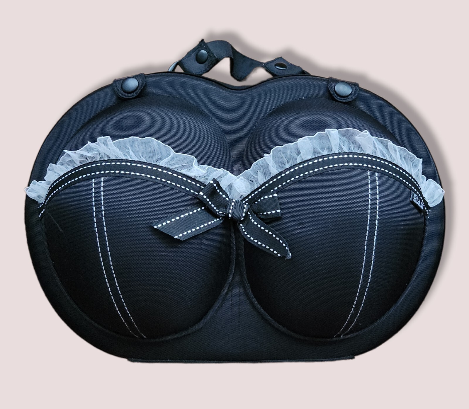 Bra & Lingerie Travel Hard Case Bra Organizer Storage Bag Black The Brag Company