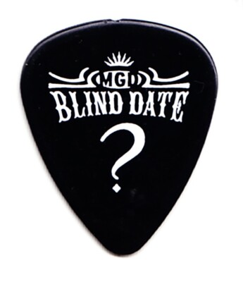 Miller Genuine Draft MGD Blind Date Werbe Gitarrenplektrum Schwarz - 1997