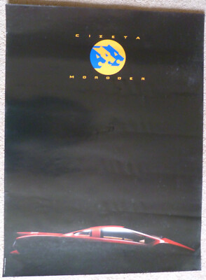Cizeta Moroder V16 original official large full colour showroom poster