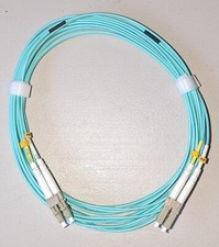 OM4 LC to LC Fiber Optic Patch Cable Multimode Duplex 50/125 Aqua LC LC 1M-15M