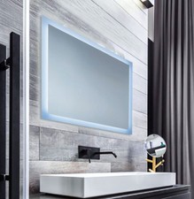 SPECCHIO RETROILLUMINATO A LED FASCIA PERIMETRALE CM.80 X H.70 MADE ITALY