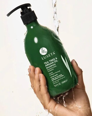 LUSETA-Tea Tree and Argan Oil Shampoo Clarify and Repair Damaged and Oily Hair
