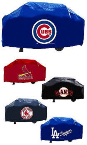 MLB 68 Inch Vinyl Economy Gas or Charcoal Grill Cover -Select- Team Below |  eBay