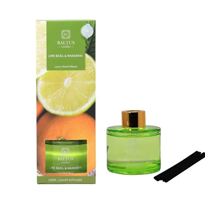 Reed Diffuser 100ml Baltus Lime Basil & Mandarin Aroma Air Freshener Fragrance