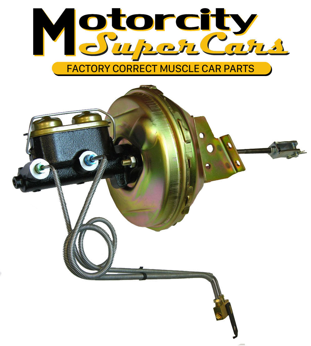 1966 Gm A Body Power Drum Brake Dual Master Cylinder Conversion Booster