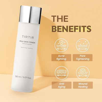 Milk Skin Rice Toner,Rice BranExtract & Ceramide - 2% Niacinamide Brighten  DE