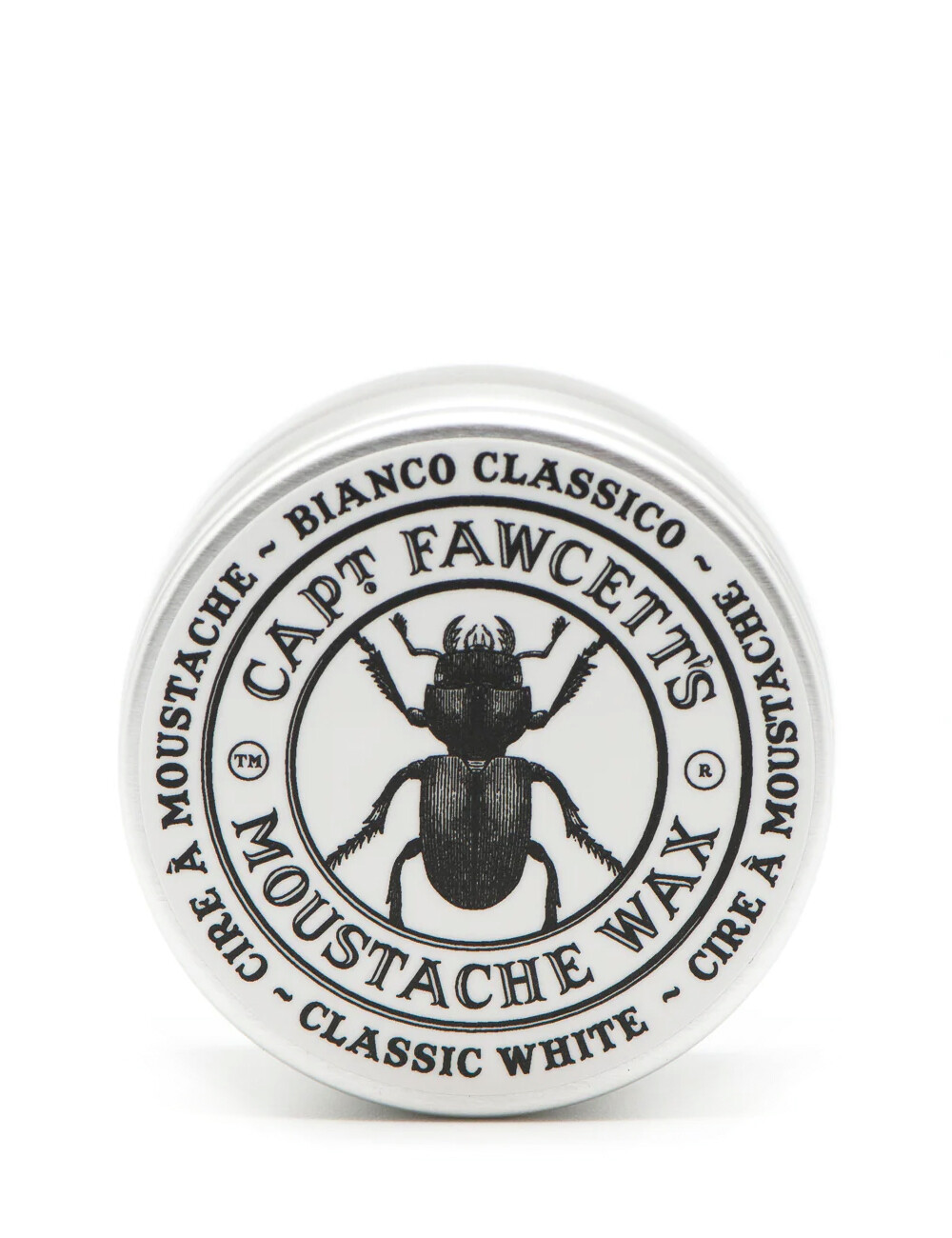 Captain Fawcett Bianco Classico Moustache Wax 15ml - Light Hold Soft Sheen