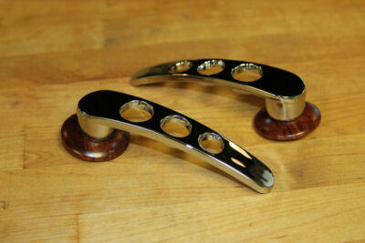 VW AIR COOLED PORSCHE FLAT 4 1970's LOOK ROSEWOOD EARLY INTERIOR DOOR HANDLES