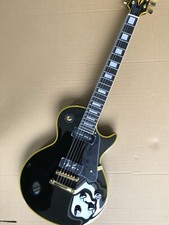 6 Strings P90 Black Card  lp style DIY Electric Guitar Customizable design FIT