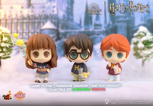 Hot Toys Cosbi Set Harry Potter Hermione Granger & Ron Weasley Christmas Ver. - Imagen 5 de 8