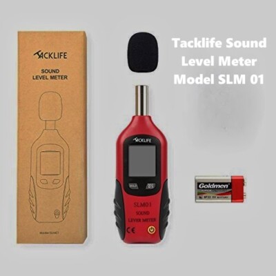 Tacklife Sound Level Meter Model SLM 01 Digital Decibel Level Measurment 
