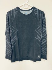 ODLO Womens SUW Top, Crew Neck, Large, Vintag...