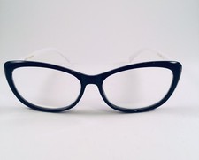 Betsey Johnson Reading Glasses Round Trendy Fashion Med Readers 2.00 Black