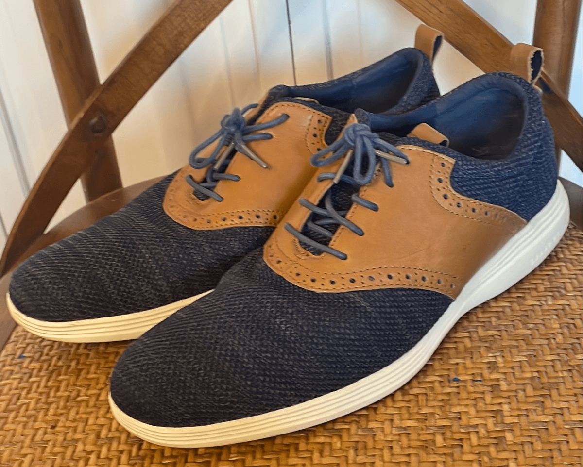 Cole Haan Grand Tour Knit blue Oxford shoe size 11.5 | eBay