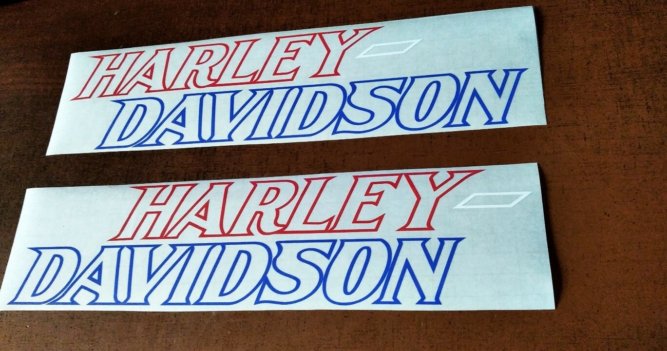 Vrod Harley Davidson FXDL Night Rod Gas Tank OUTLINE Decals Stickers