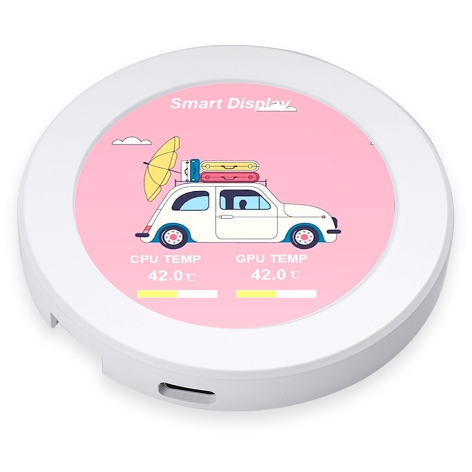 2 1 Inch IPS Secondary Display USB Water Cooled Screen Aluminum Alloy