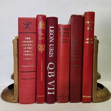 Lot of 6 Vintage Decorative Staging Prop Hardback Books ~Choose Your Color~