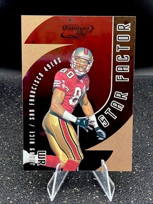 2001 Jerry Rice Quantum Leaf Star Factor #SF24  33/2000
