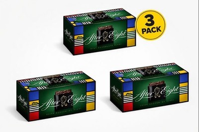 3 After Eight Mint Chocolate Design Edition 3 Pack 600g Total 72 Mints Exp 11/26