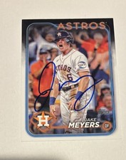 Jake Myers Signed 2024 Topps Card Autographed Houston Astros
