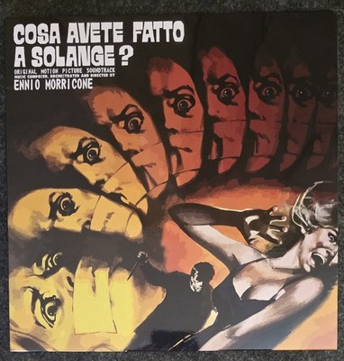 Cosa Avete Fatto A Solange Ennio Morricone Flaming Vinyl Giallo OST VG+/VG+