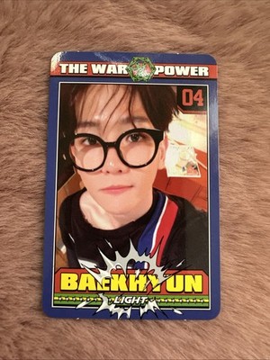 Exo  Baekhyun  ´ The War´  Official Photocard + FREEBIES