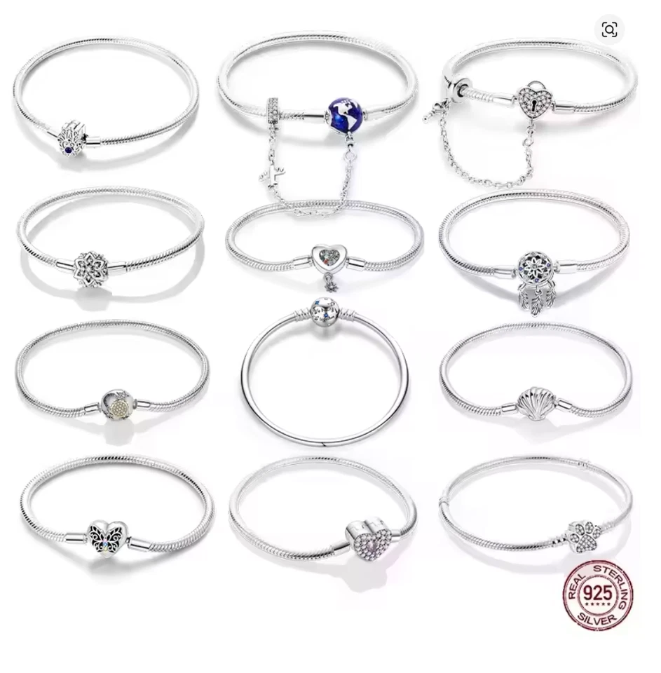 💝 Charms Anhänger Herz Liebe Familie Damen Geschenk Armband 925 Sterling Silber