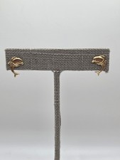 Brand New 14k Gold Dolphin Earrings