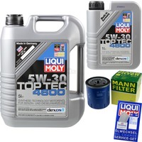 Mann Inspektionspaket Liqui Moly Top Tec 4600 5W-30 FüR Peugeot 206 1.4I 1.1I