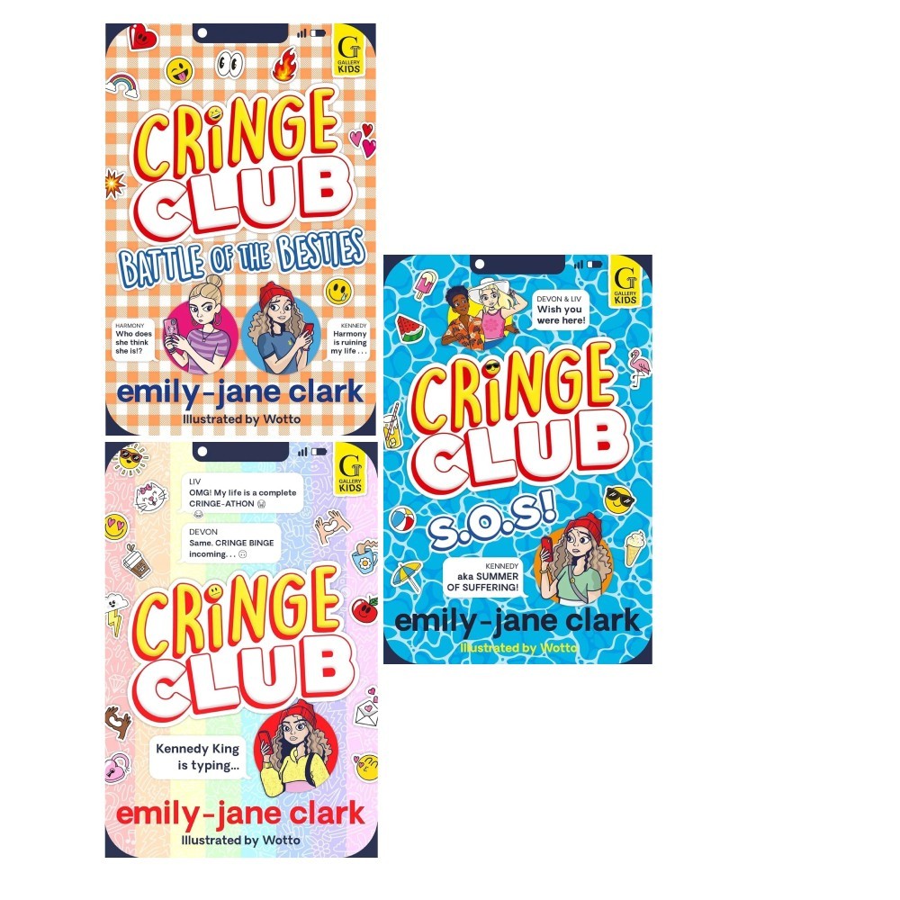 Cringe Club Series 3 Books Set By Emily-Jane Clark Battle of the Besties,SOS - Image 3