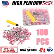 100Pcs Tire Repair Rubber Nails Tyre Puncture Repair Screws Kit with Screwdriver