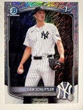 Cam Schittler 2025 Bowman Chrome Prospects Shimmer Refractor New York Yankees